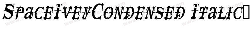 SpaceIveyCondensed Italic字体转换